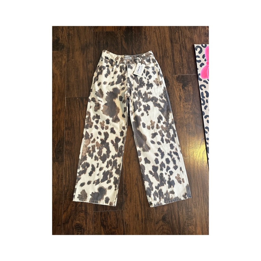 The Ragged Priest Cow Print Jeans - Picture 2 of 5